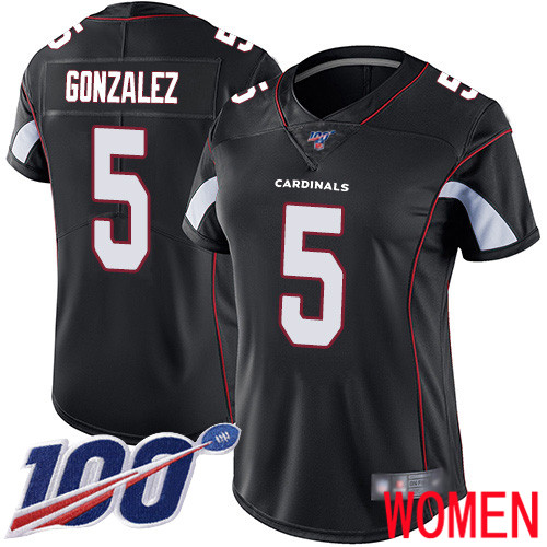 Arizona Cardinals Limited Black Women Zane Gonzalez Alternate Jersey NFL Football #5 100th Season Vapor Untouchable->women nfl jersey->Women Jersey